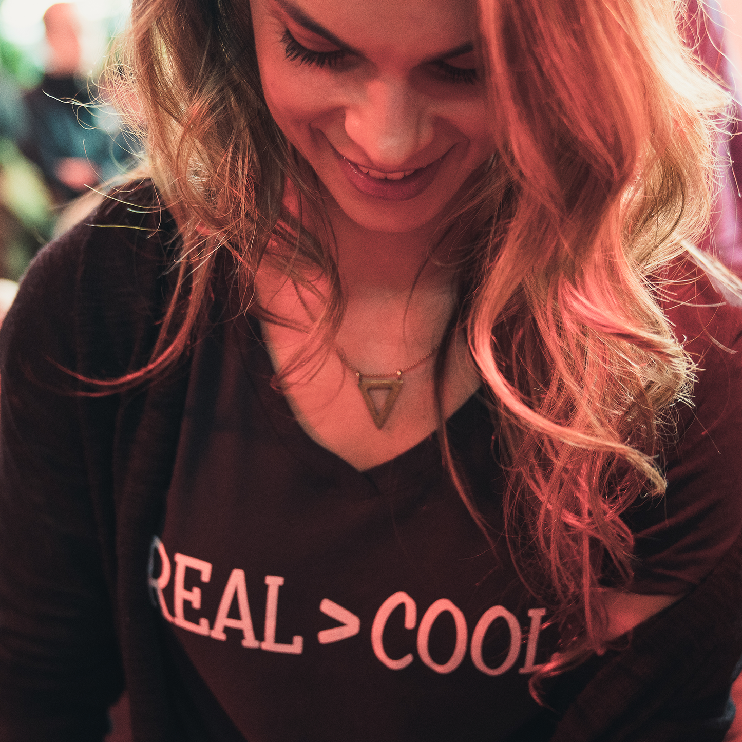 Real > Cool Vneck Black